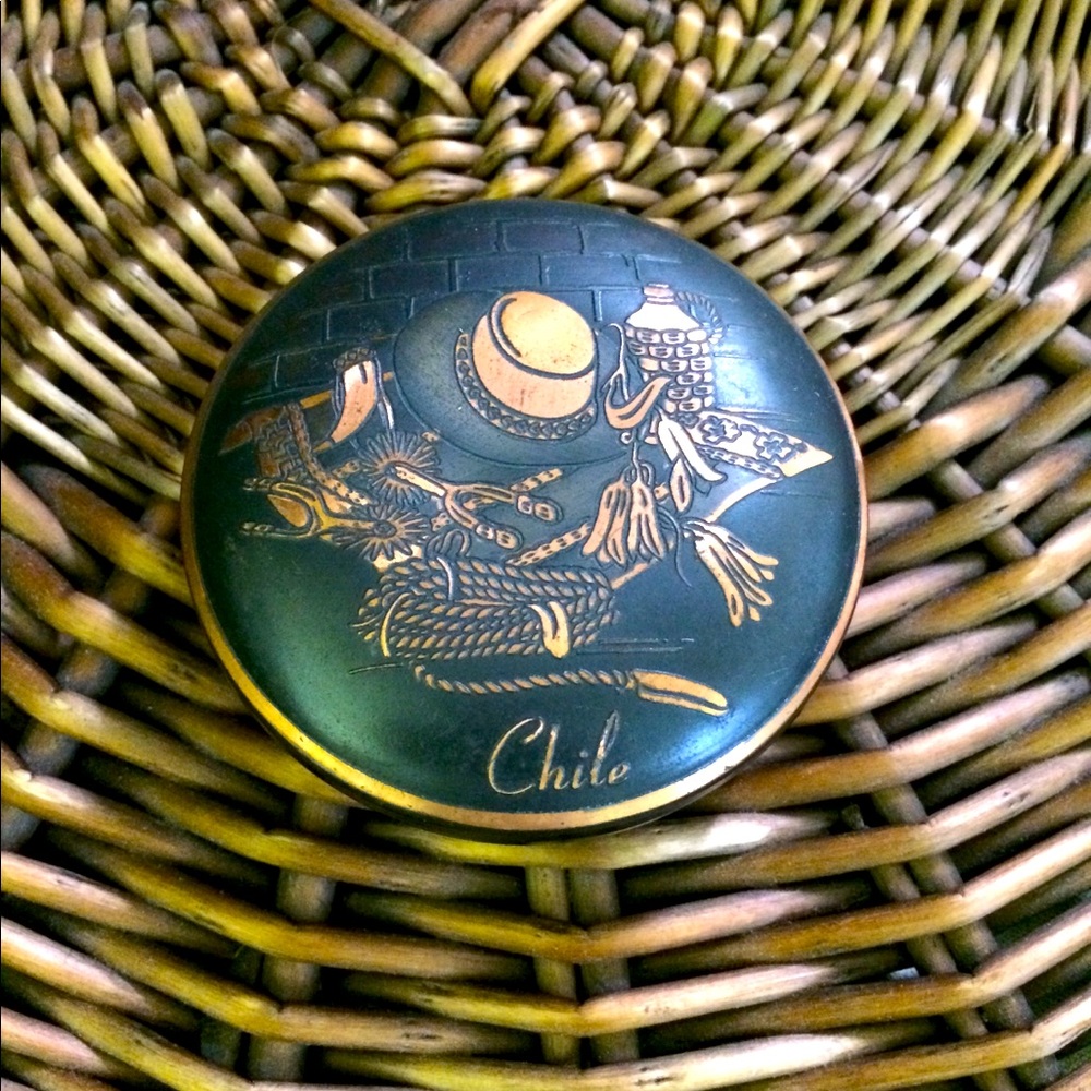 Copper trinket container